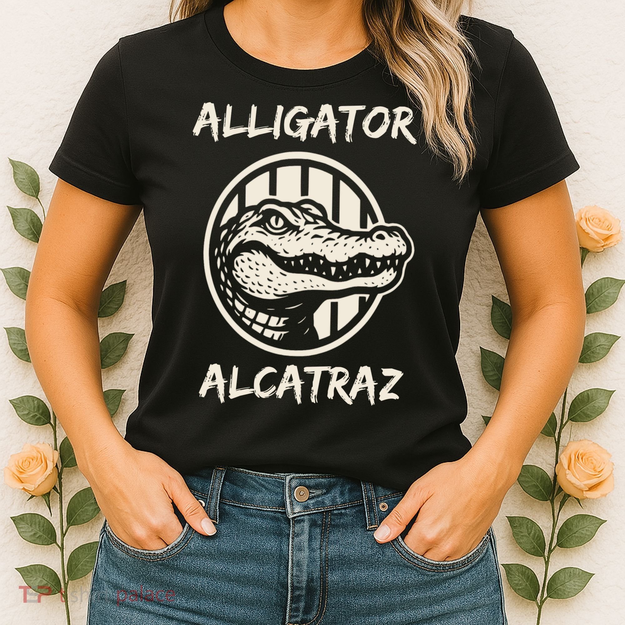 Swamp Prison Alcatraz Alligator Bayou Concept Women's T-Shirt