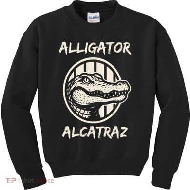 Swamp Prison Alcatraz Alligator Bayou Concept Kids Sweatshirt
