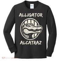 Swamp Prison Alcatraz Alligator Bayou Concept Kids Long Sleeve Shirt thumb 0