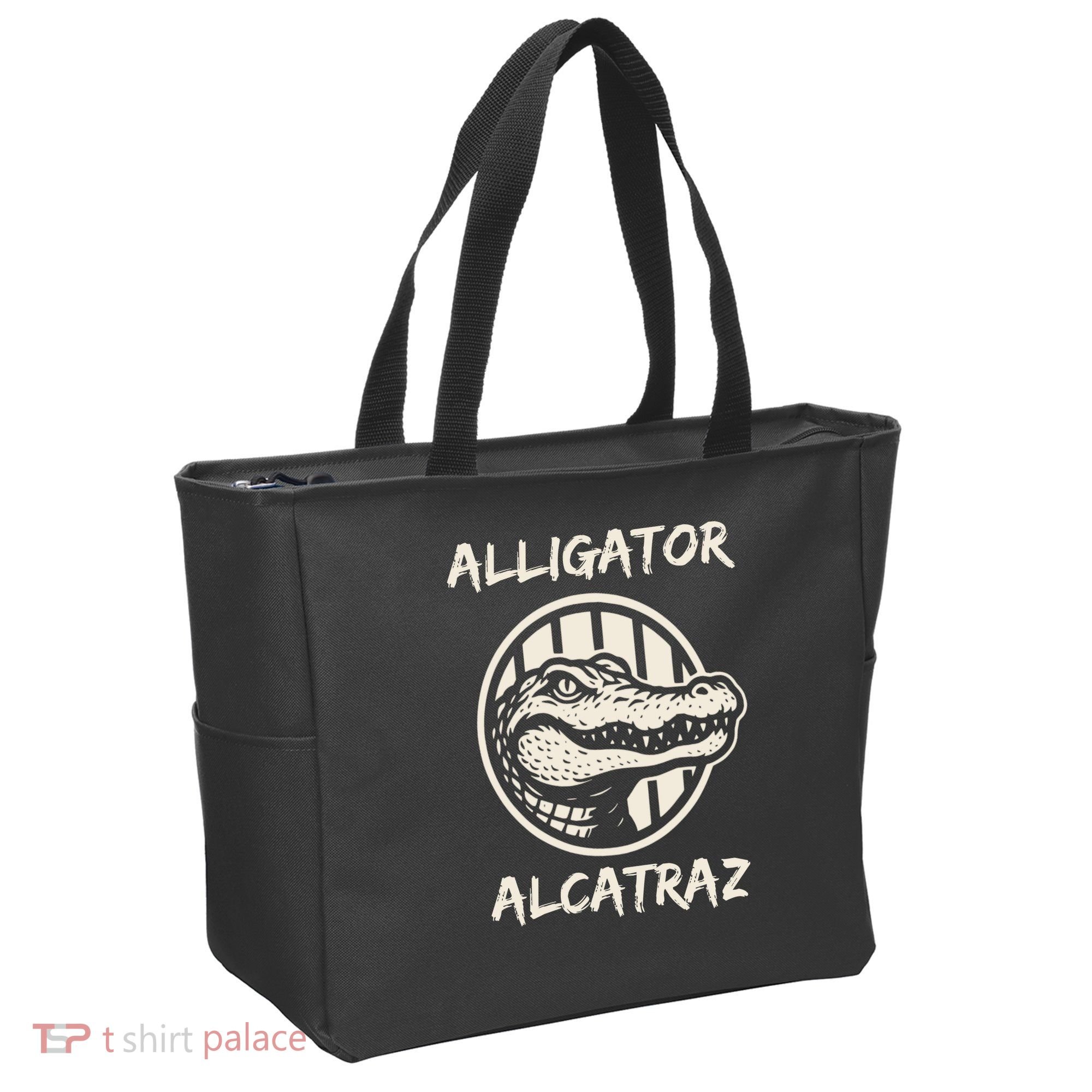 Swamp Prison Alcatraz Alligator Bayou Concept Tote Bag