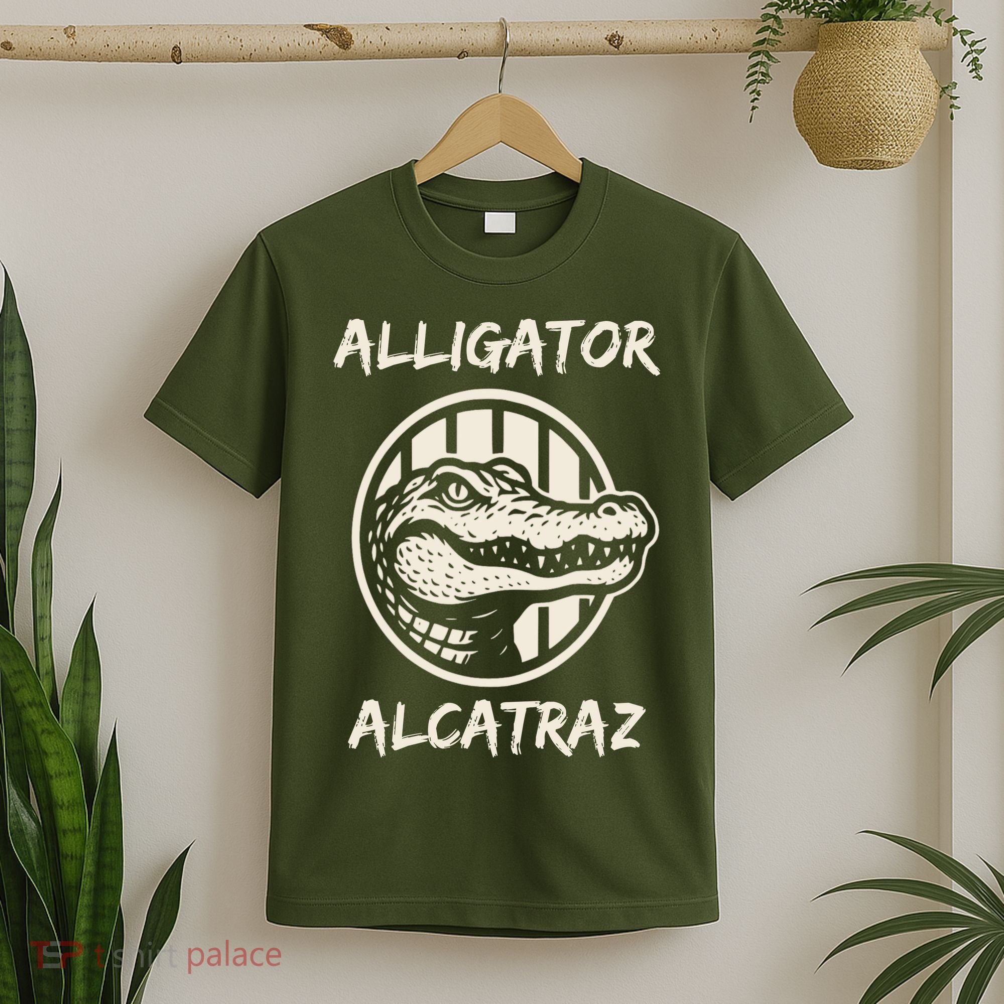 Swamp Prison Alcatraz Alligator Bayou Concept T-Shirt