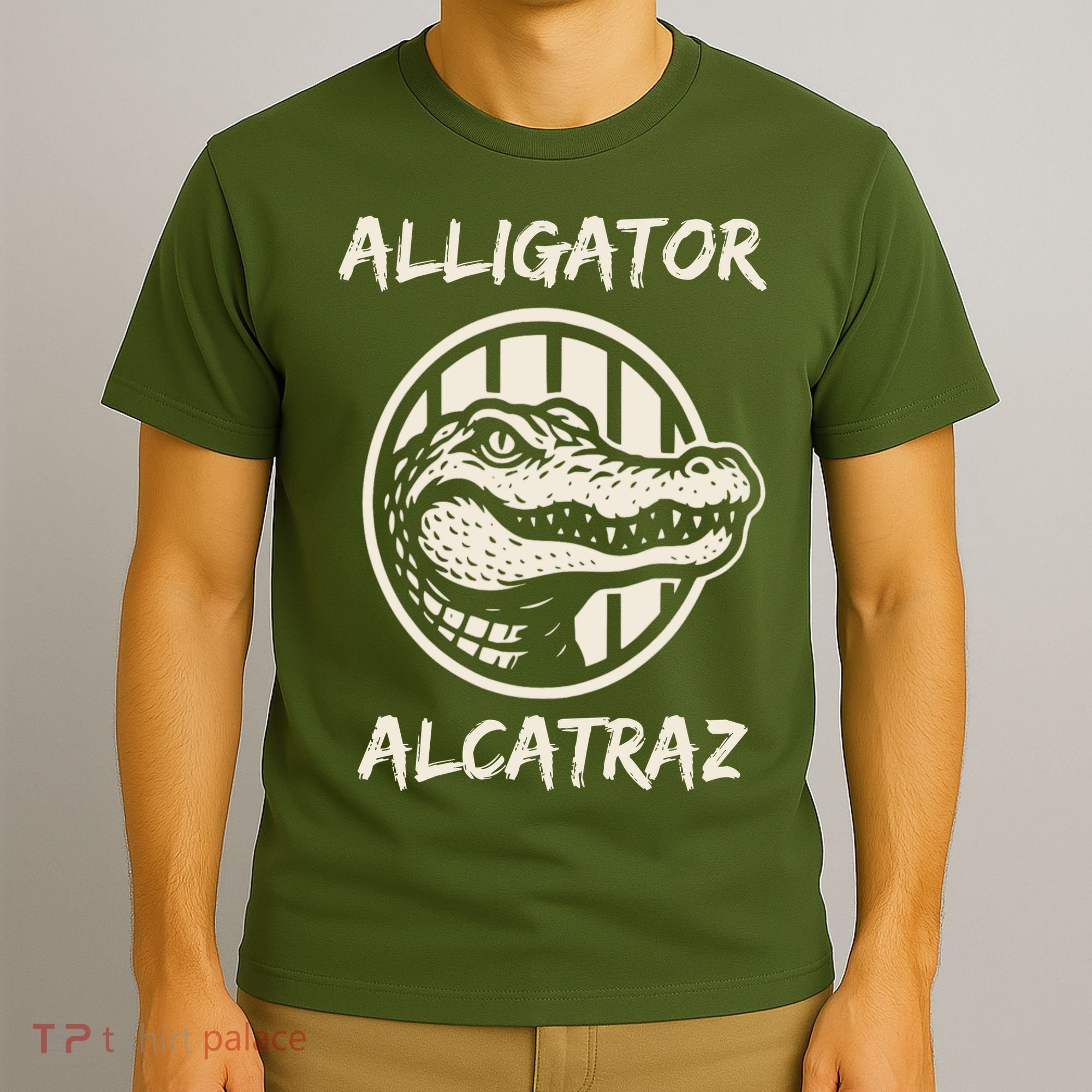 Swamp Prison Alcatraz Alligator Bayou Concept T-Shirt