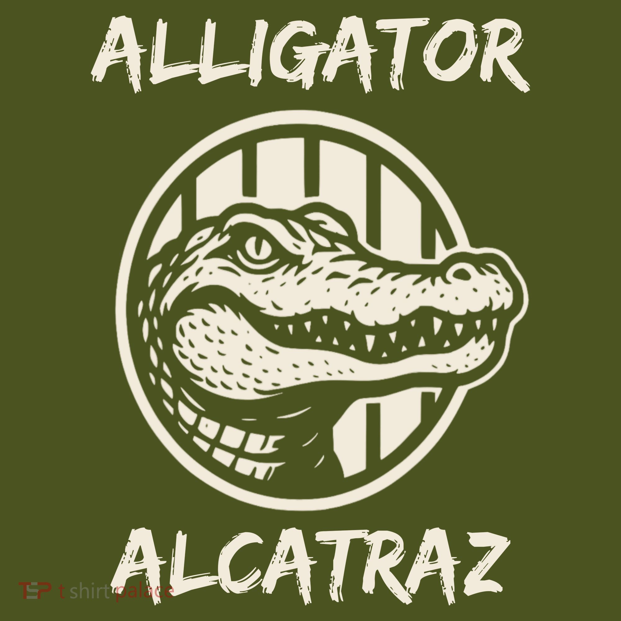 Swamp Prison Alcatraz Alligator Bayou Concept T-Shirt