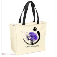 Suicide Prevention Awareness Choose To Keep Going Tote Bag thumb 2