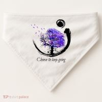 Suicide Prevention Awareness Choose To Keep Going USA-Made Doggie Bandana thumb 0
