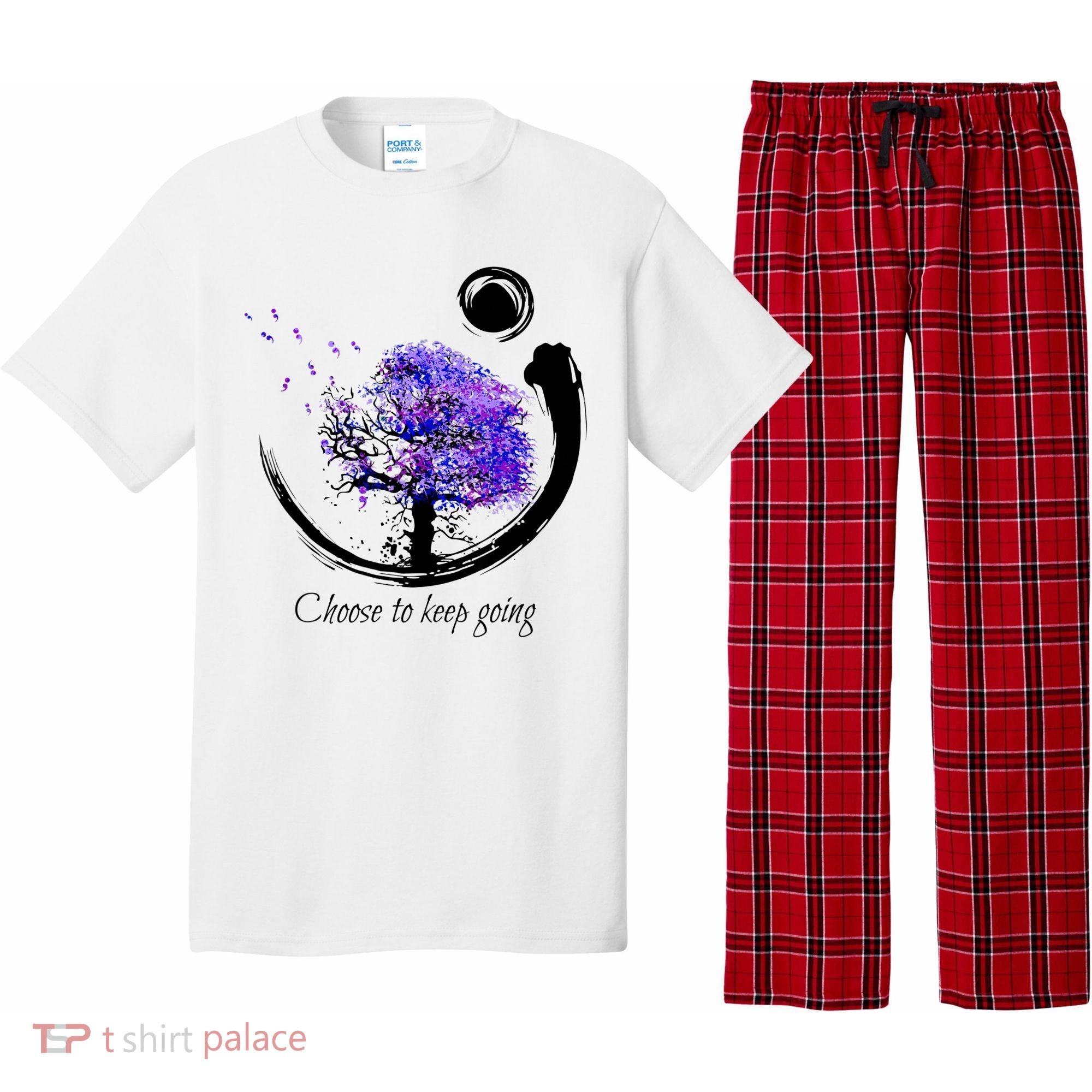 Suicide Prevention Awareness Choose To Keep Going Pajama Set