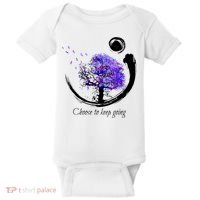 Suicide Prevention Awareness Choose To Keep Going Baby Bodysuit thumb 0