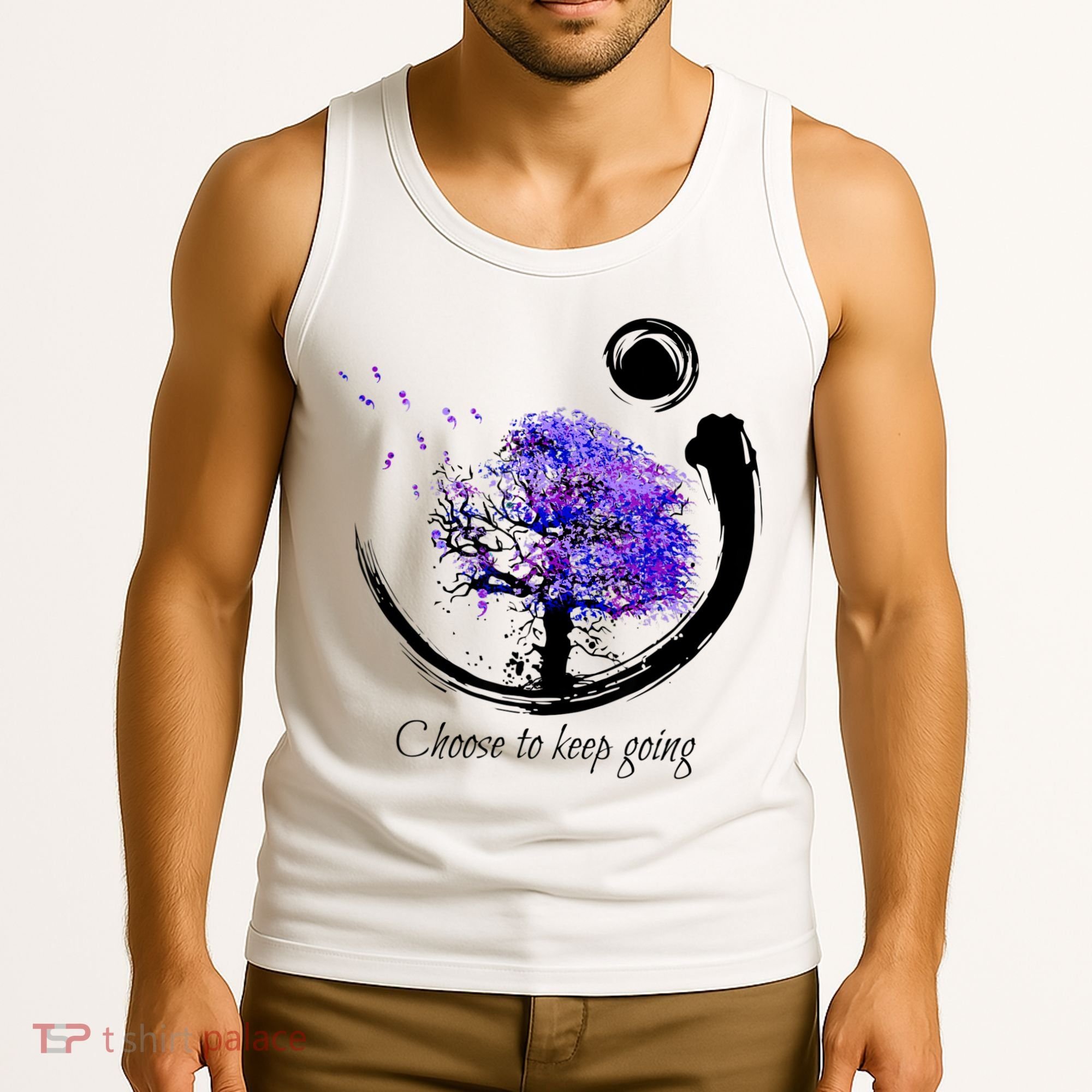 Suicide Prevention Awareness Choose To Keep Going Tank Top