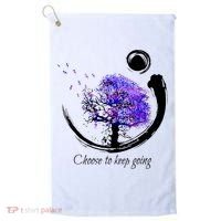 Suicide Prevention Awareness Choose To Keep Going Golf Towel thumb 0