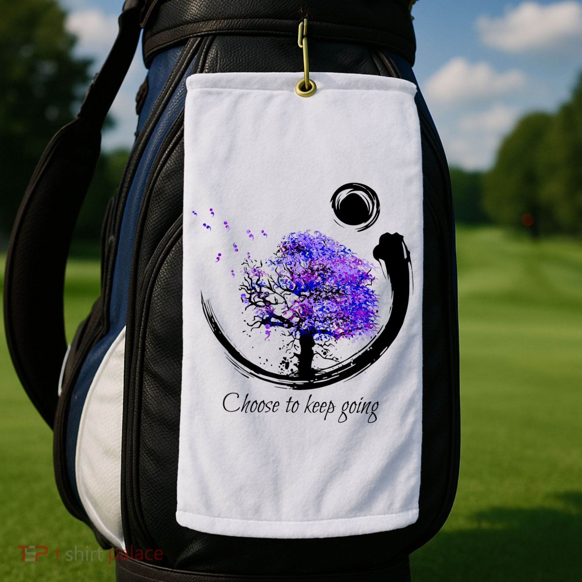 Suicide Prevention Awareness Choose To Keep Going Golf Towel