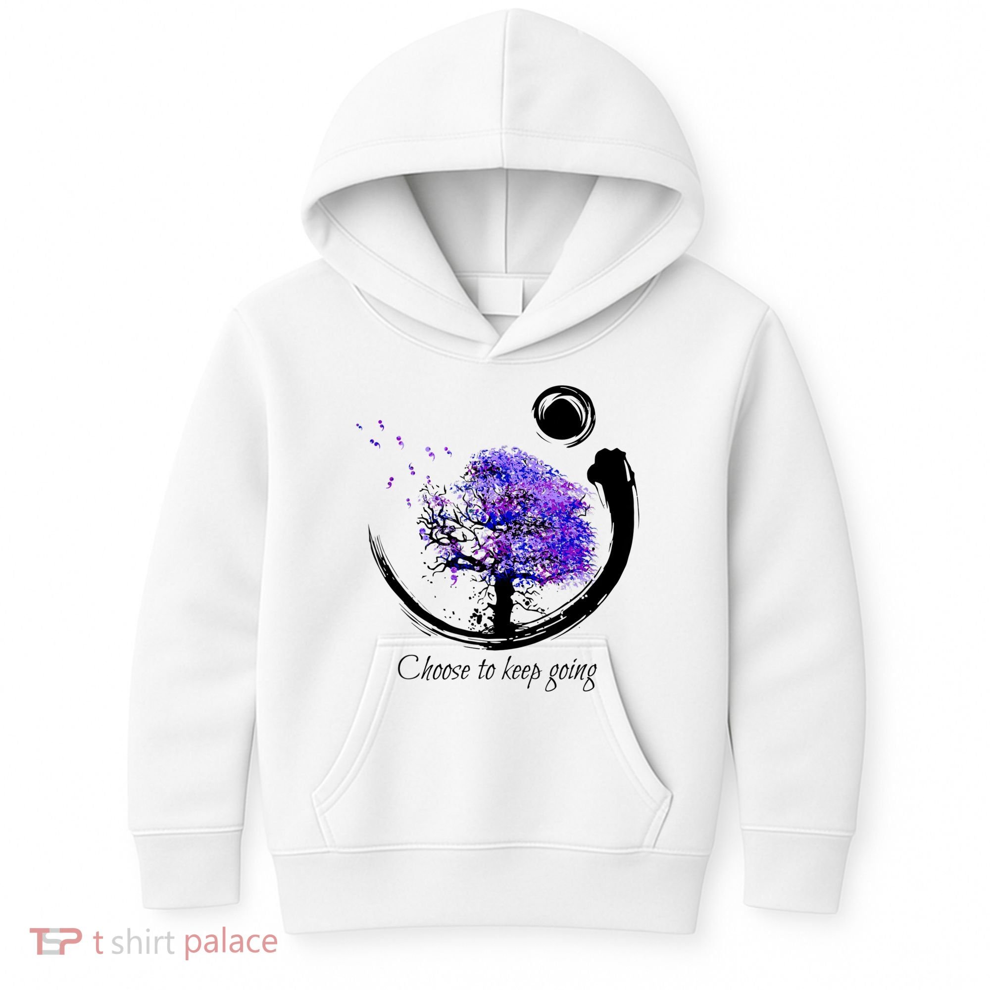 Suicide Prevention Awareness Choose To Keep Going Kids Hoodie