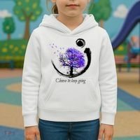 Suicide Prevention Awareness Choose To Keep Going Kids Hoodie thumb 3