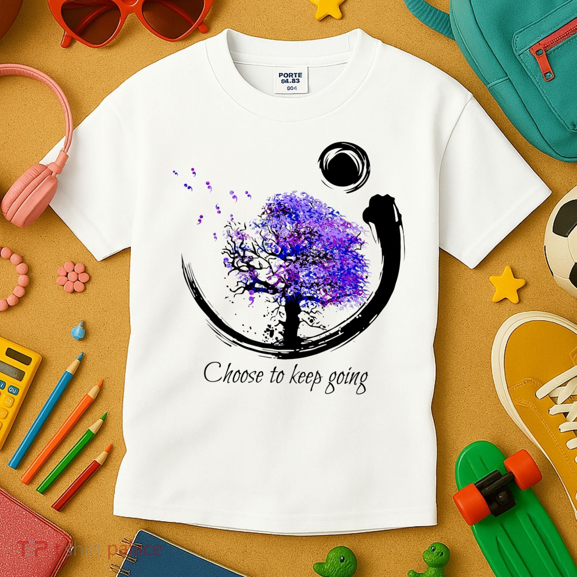 Suicide Prevention Awareness Choose To Keep Going Kids T-Shirt