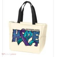 Suicide Prevention Awareness Warrior Hope Ribbon You Matter Tote Bag thumb 3