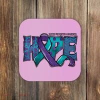 Suicide Prevention Awareness Warrior Hope Ribbon You Matter Coaster thumb 0
