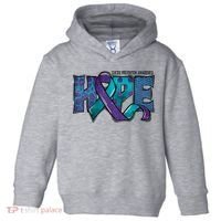 Suicide Prevention Awareness Warrior Hope Ribbon You Matter Toddler Hoodie thumb 0