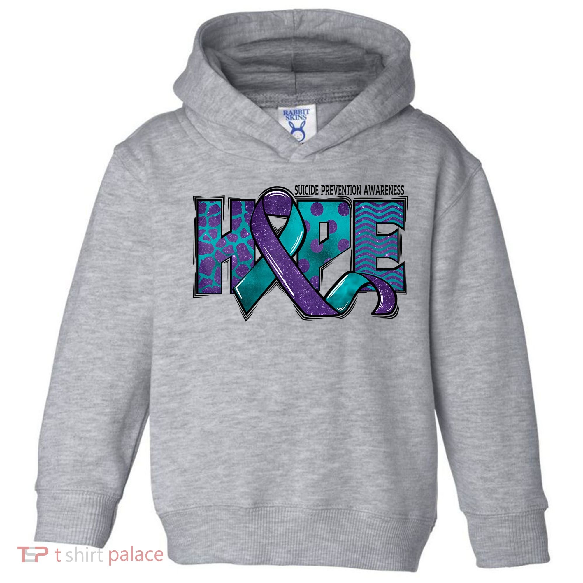 Suicide Prevention Awareness Warrior Hope Ribbon You Matter Toddler Hoodie