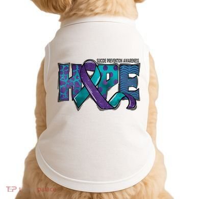 Suicide Prevention Awareness Warrior Hope Ribbon You Matter Doggie Tank