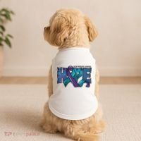 Suicide Prevention Awareness Warrior Hope Ribbon You Matter Doggie Tank thumb 2
