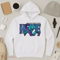 Suicide Prevention Awareness Warrior Hope Ribbon You Matter Hoodie thumb 3