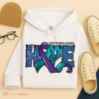 Suicide Prevention Awareness Warrior Hope Ribbon You Matter Hoodie thumb 4