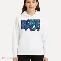 Suicide Prevention Awareness Warrior Hope Ribbon You Matter Hoodie thumb 5