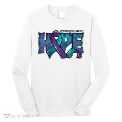 Suicide Prevention Awareness Warrior Hope Ribbon You Matter Long Sleeve Shirt
