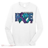 Suicide Prevention Awareness Warrior Hope Ribbon You Matter Long Sleeve Shirt thumb 0