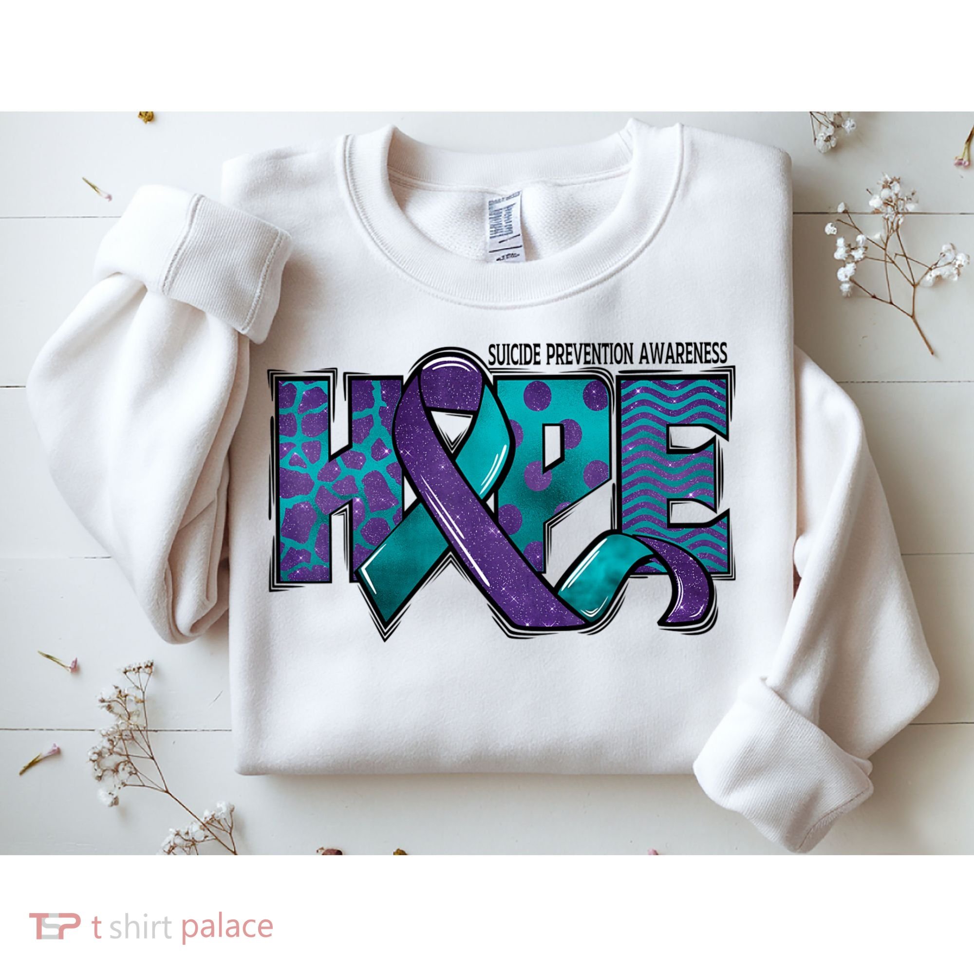 Suicide Prevention Awareness Warrior Hope Ribbon You Matter Sweatshirt