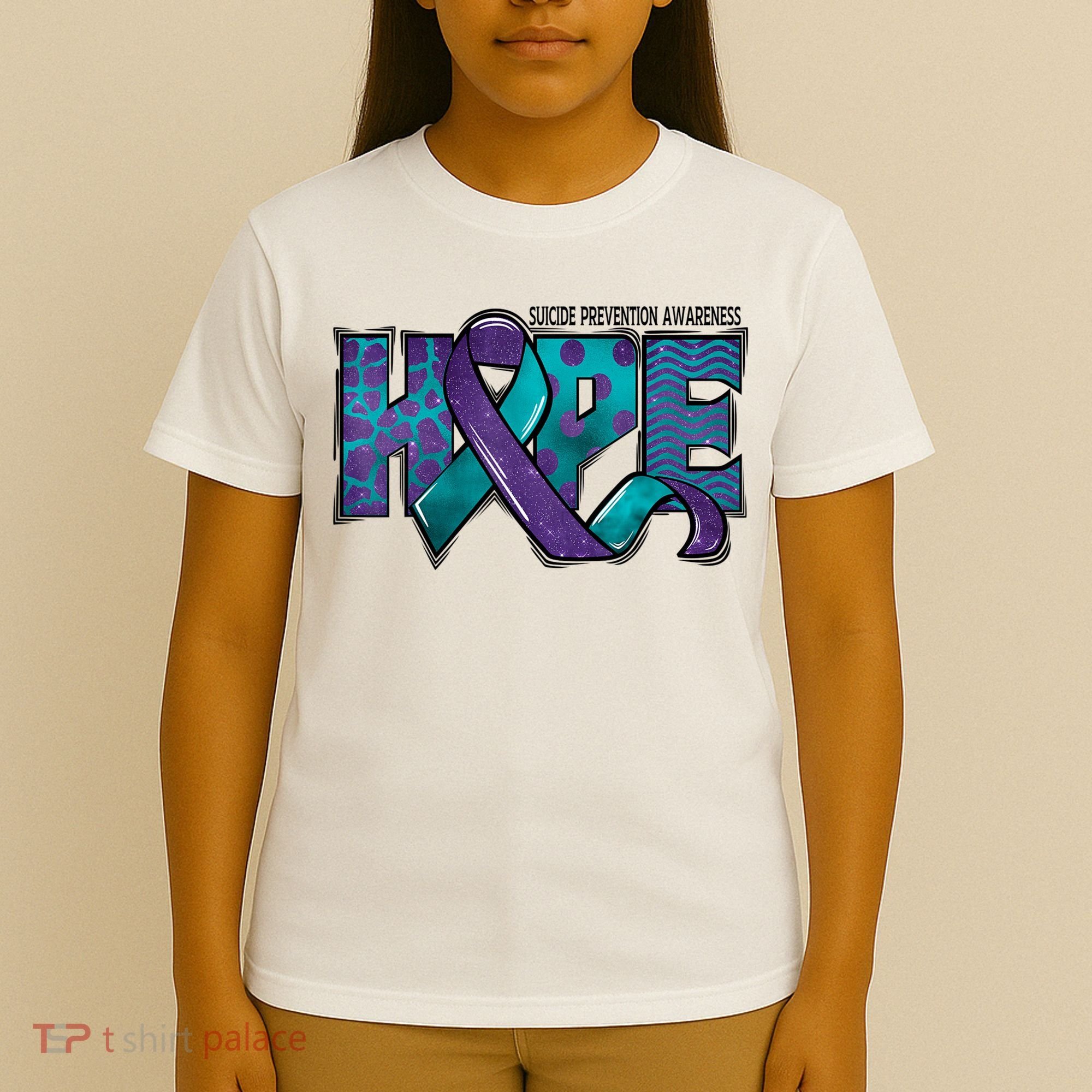 Suicide Prevention Awareness Warrior Hope Ribbon You Matter T-Shirt