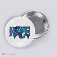 Suicide Prevention Awareness Warrior Hope Ribbon You Matter Button thumb 0