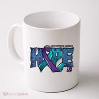 Suicide Prevention Awareness Warrior Hope Ribbon You Matter Coffee Mug thumb 0