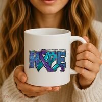 Suicide Prevention Awareness Warrior Hope Ribbon You Matter Coffee Mug thumb 3