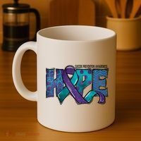 Suicide Prevention Awareness Warrior Hope Ribbon You Matter Coffee Mug thumb 4