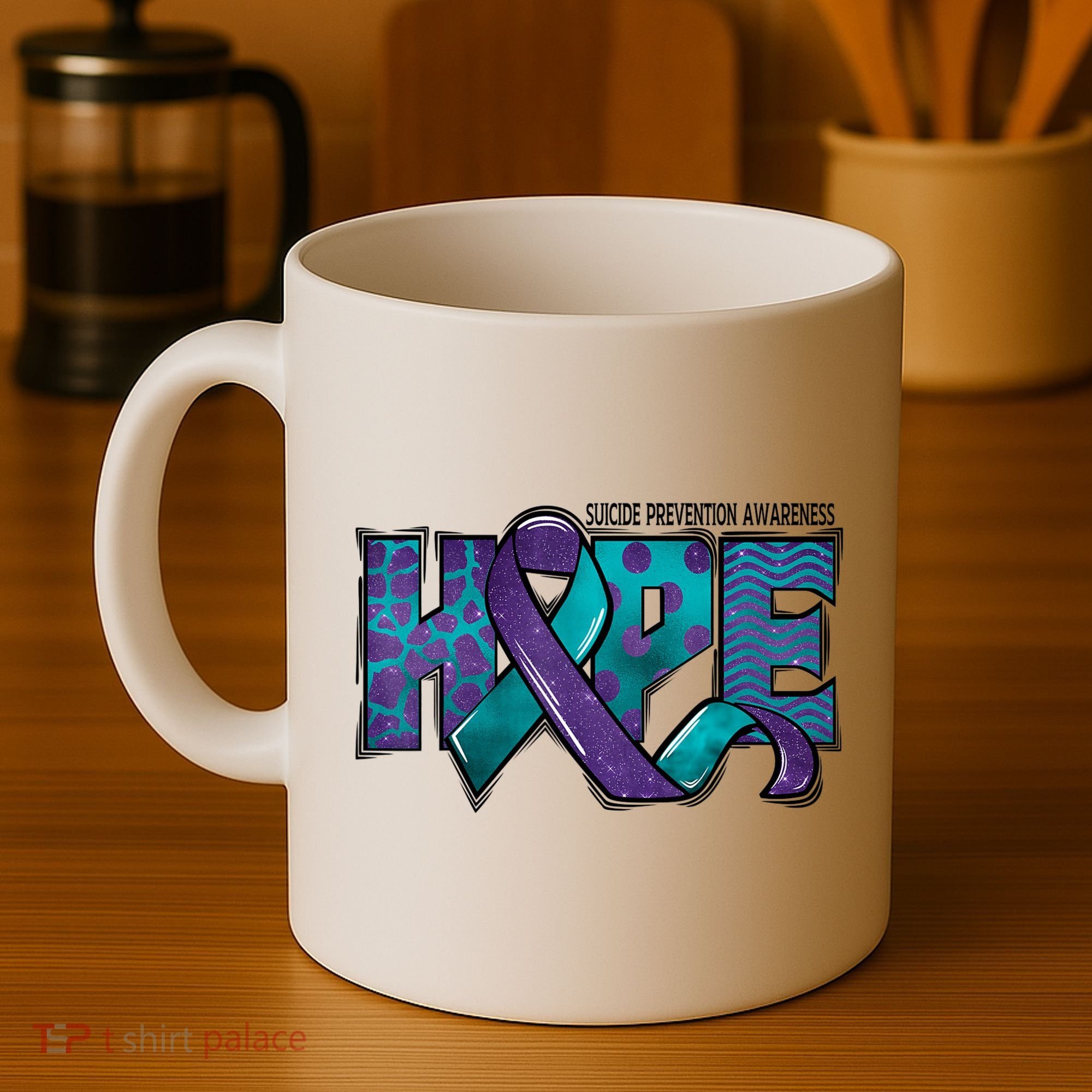 Suicide Prevention Awareness Warrior Hope Ribbon You Matter Coffee Mug