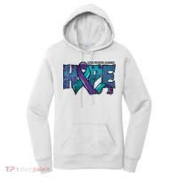 Suicide Prevention Awareness Warrior Hope Ribbon You Matter Women's Hoodie thumb 0