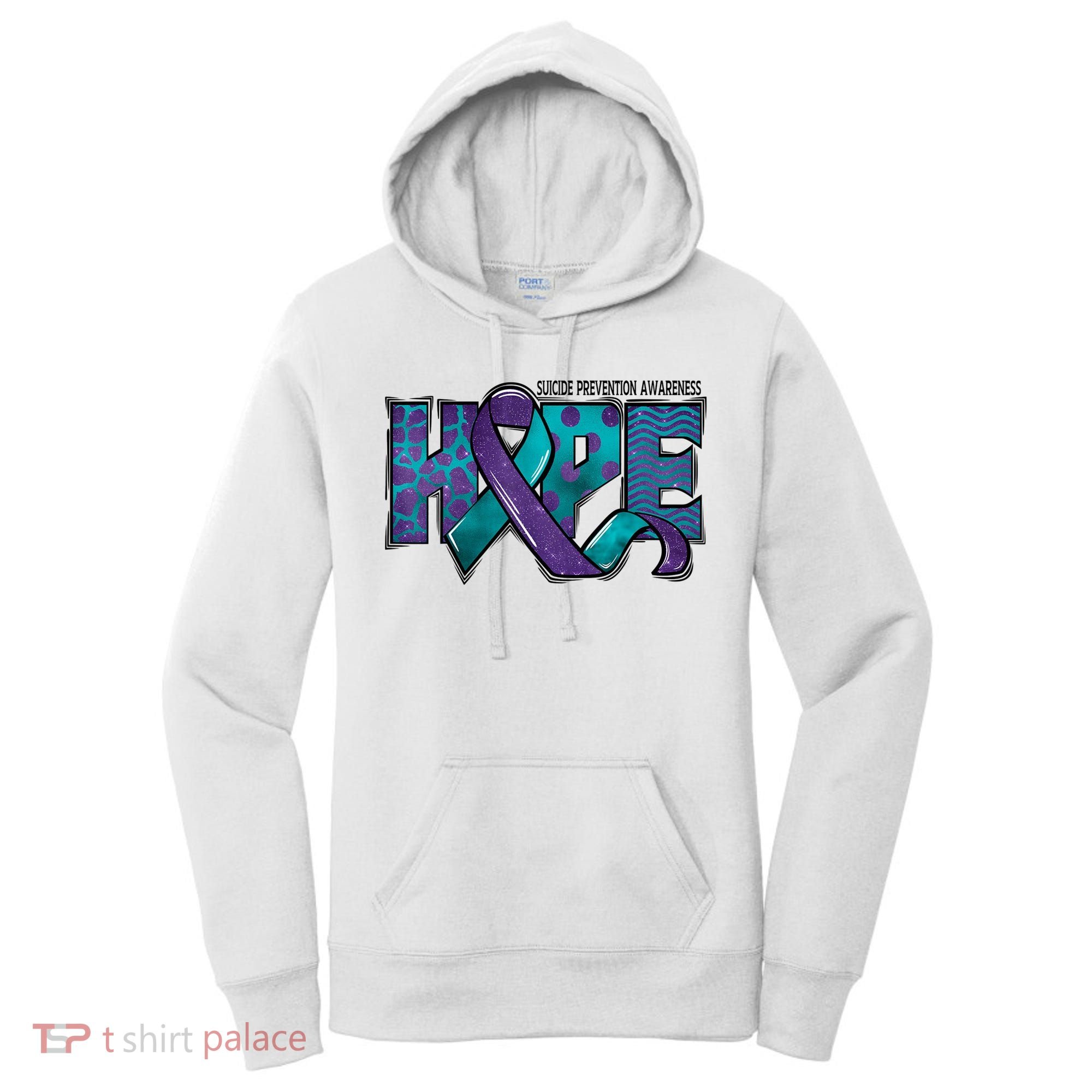 Suicide Prevention Awareness Warrior Hope Ribbon You Matter Women's Hoodie