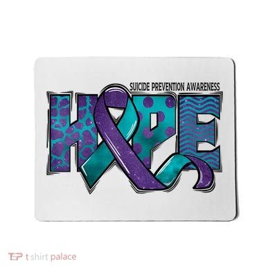 Suicide Prevention Awareness Warrior Hope Ribbon You Matter Mousepad