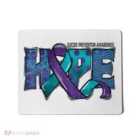 Suicide Prevention Awareness Warrior Hope Ribbon You Matter Mousepad thumb 0