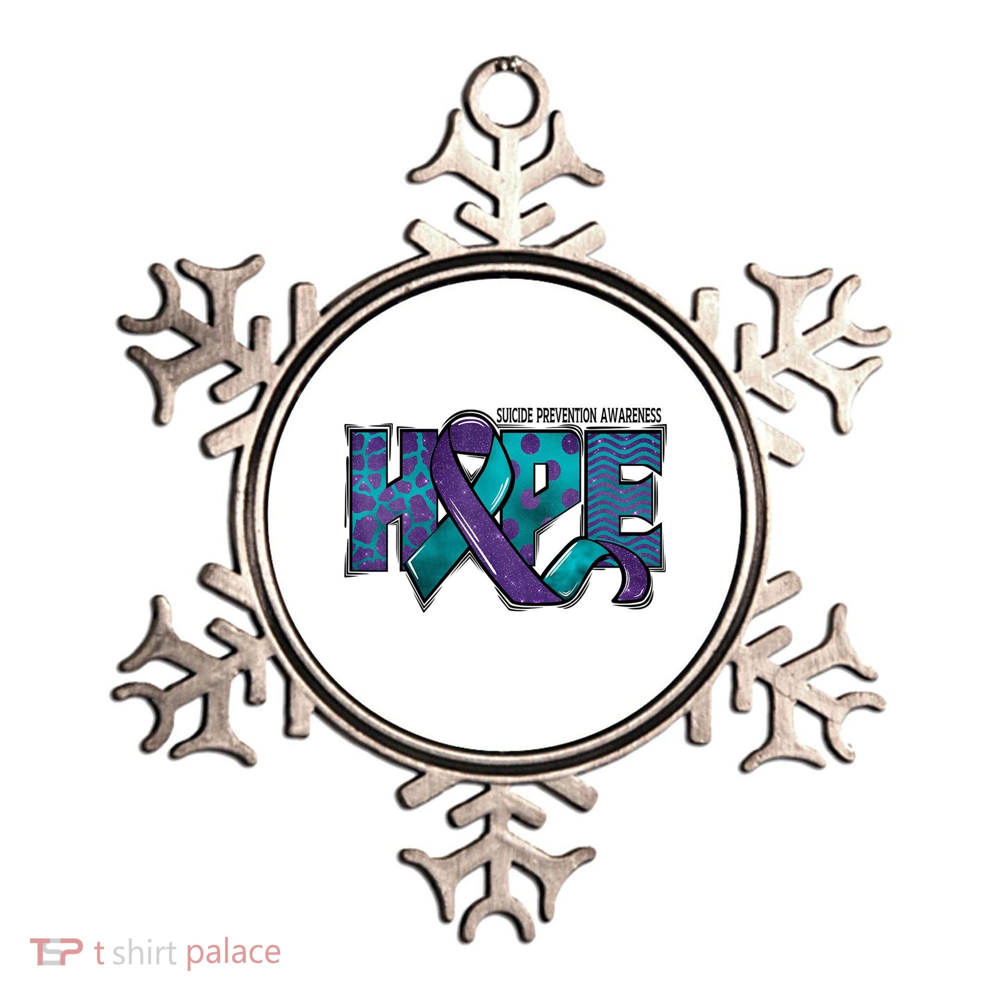 Suicide Prevention Awareness Warrior Hope Ribbon You Matter Ornament
