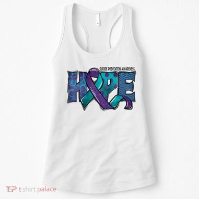 Suicide Prevention Awareness Warrior Hope Ribbon You Matter Women's Tank Top