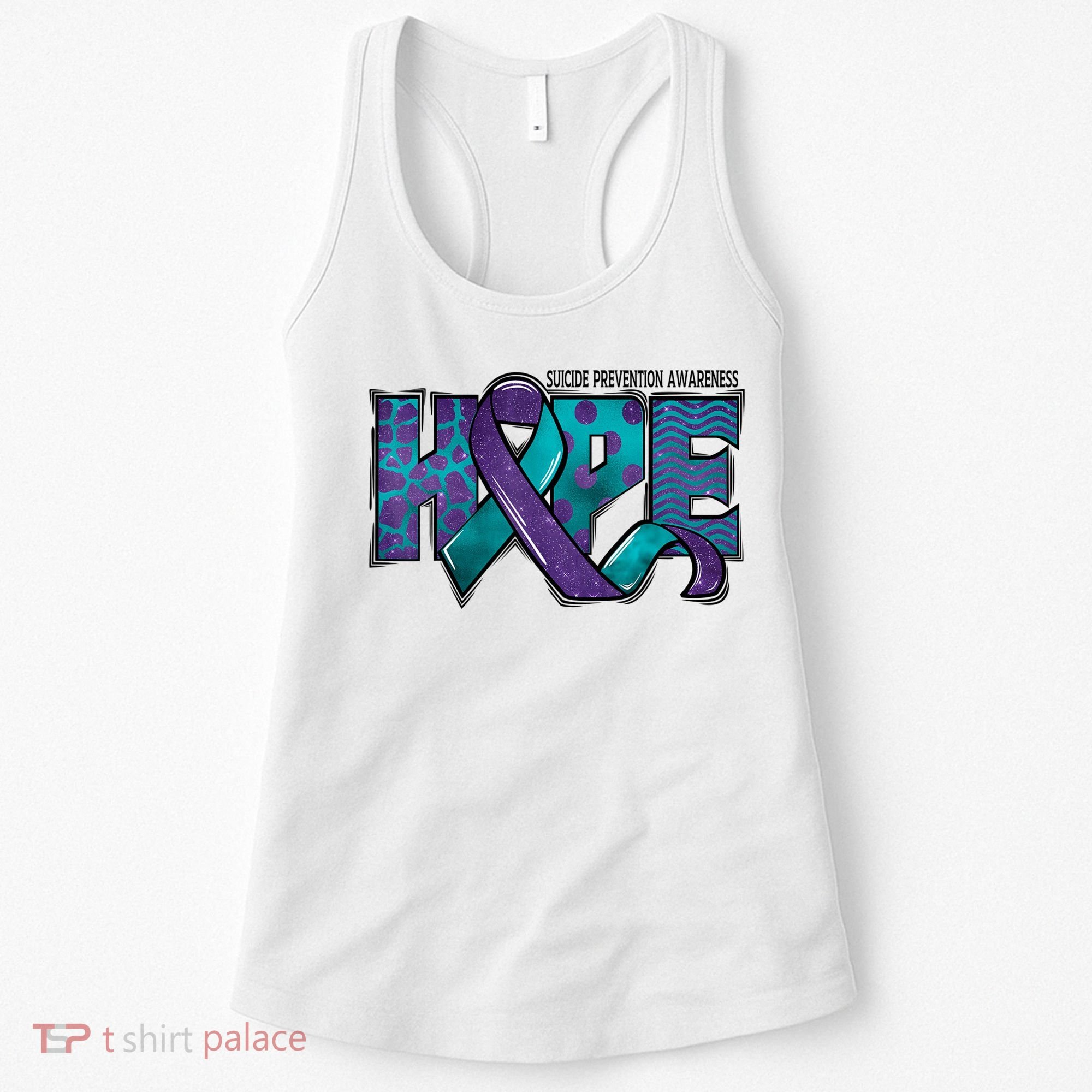 Suicide Prevention Awareness Warrior Hope Ribbon You Matter Women's Tank Top