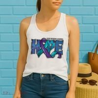Suicide Prevention Awareness Warrior Hope Ribbon You Matter Women's Tank Top thumb 2