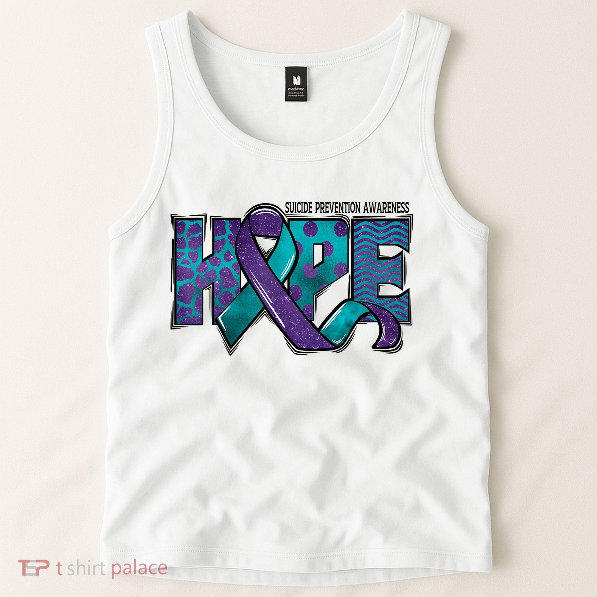 Suicide Prevention Awareness Warrior Hope Ribbon You Matter Tank Top