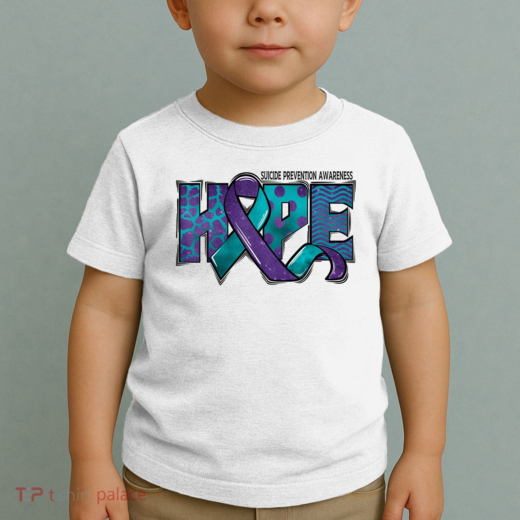 Suicide Prevention Awareness Warrior Hope Ribbon You Matter Toddler T-Shirt