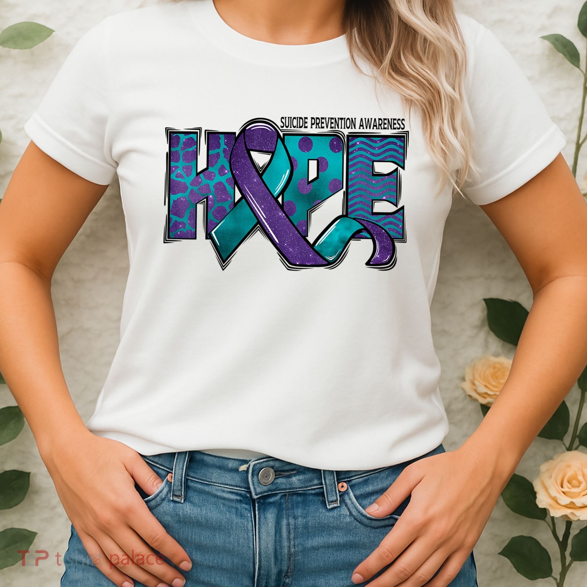 Suicide Prevention Awareness Warrior Hope Ribbon You Matter Women's T-Shirt