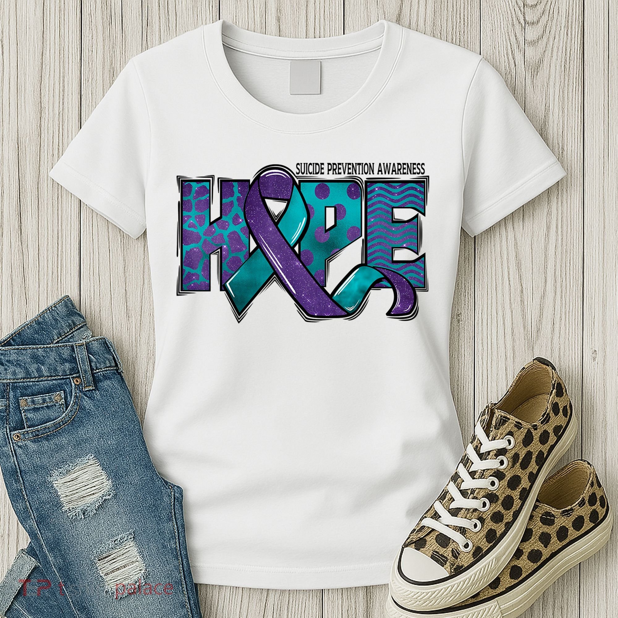 Suicide Prevention Awareness Warrior Hope Ribbon You Matter Women's T-Shirt