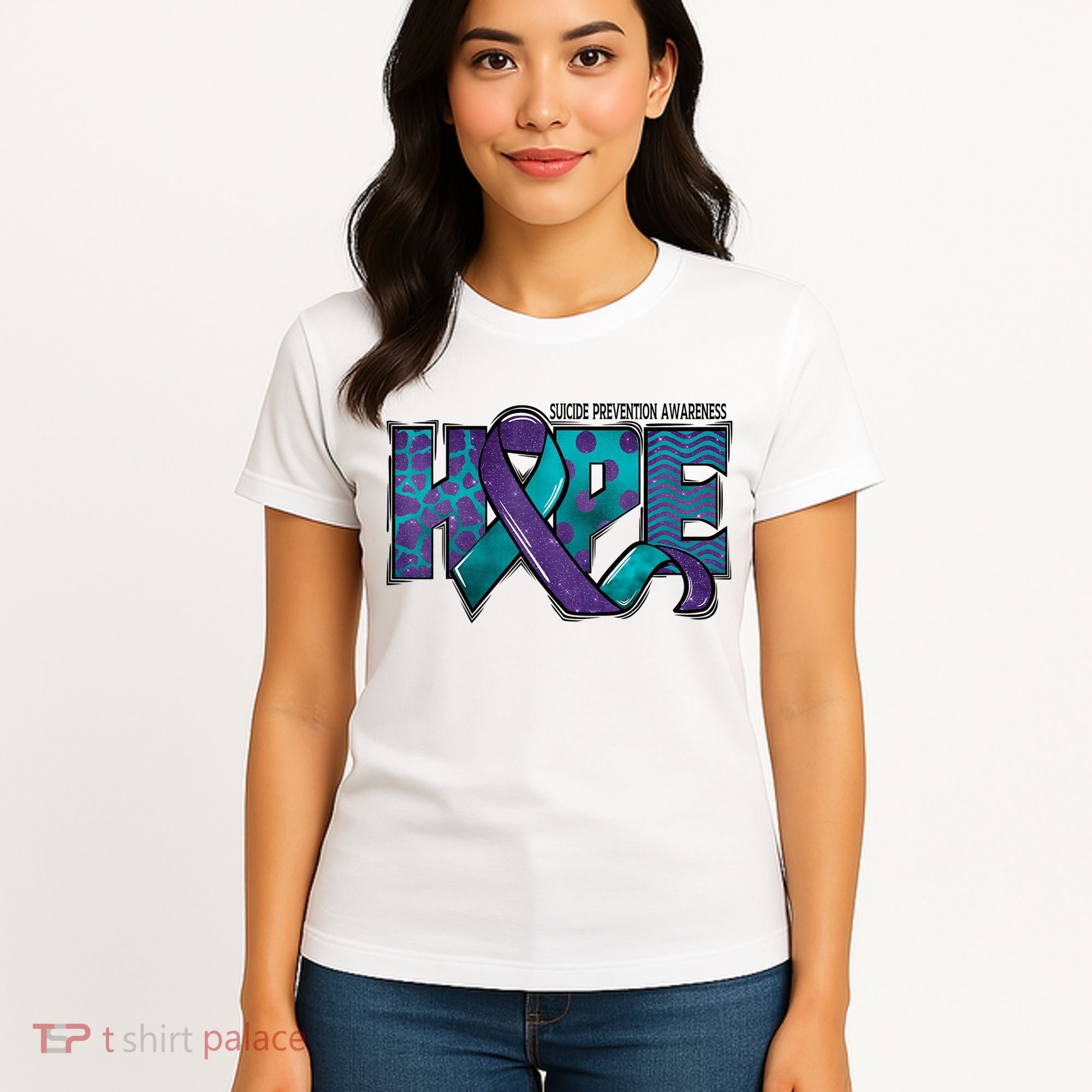 Suicide Prevention Awareness Warrior Hope Ribbon You Matter Women's T-Shirt