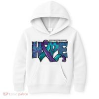 Suicide Prevention Awareness Warrior Hope Ribbon You Matter Kids Hoodie thumb 0