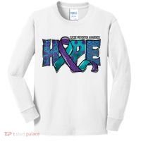 Suicide Prevention Awareness Warrior Hope Ribbon You Matter Kids Long Sleeve Shirt thumb 0